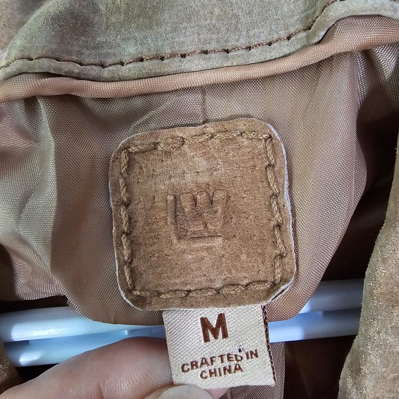 Wilsons Women’s Suede Leather Jacket Brown Belted Size Medium Western Cowgirl - Picture 6 of 16